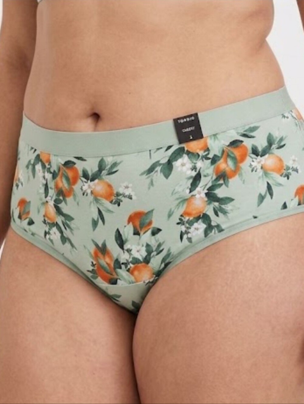 Torrid 2 Mid-rise Cheeky Panty Wutg Oranges